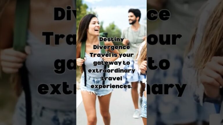 Discover Destiny Divergence Travel: Your Portal to Unforgettable Journeys. #shorts. Comment 👇