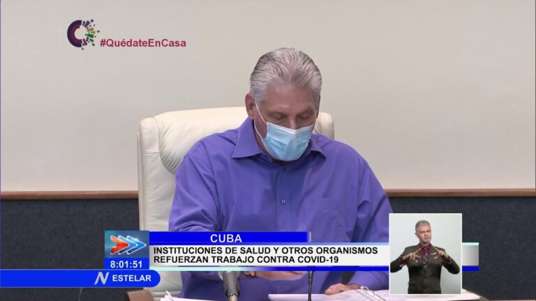 Presidente de la República de Cuba supervisa situación epidemiológica del país