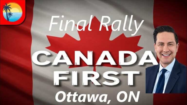 Pierre Poilievre Final Rally in Ottawa Ontario Rally For Change