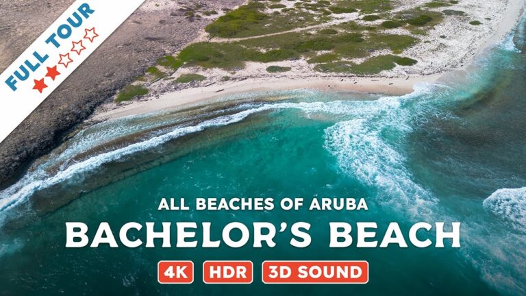 Bachelor’s Beach, Aruba — Beach Walking Videos of ALL Beaches of Aruba (4K, HDR, 3D Sound)