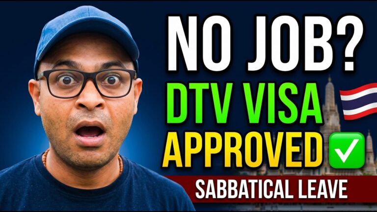 DTV Visa Thailand for Long Term Stay APPROVED | Even if You’re Jobless or on Sabbatical!