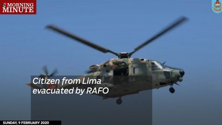 Citizen from Lima evacuated by RAFO