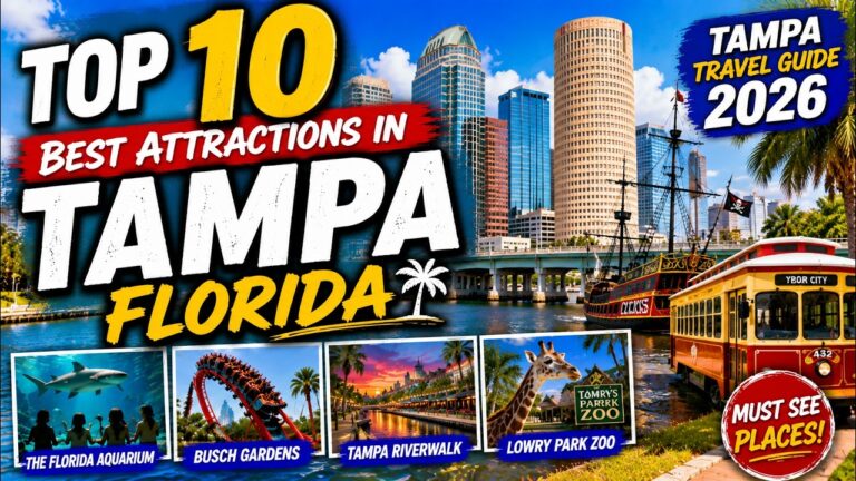Top 10 BEST ATTRACTIONS in TAMPA Florida | Tampa Travel Guide 2026