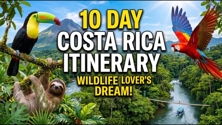 10 Day Itinerary in Costa Rica: A Wildlife Lover’s Dream