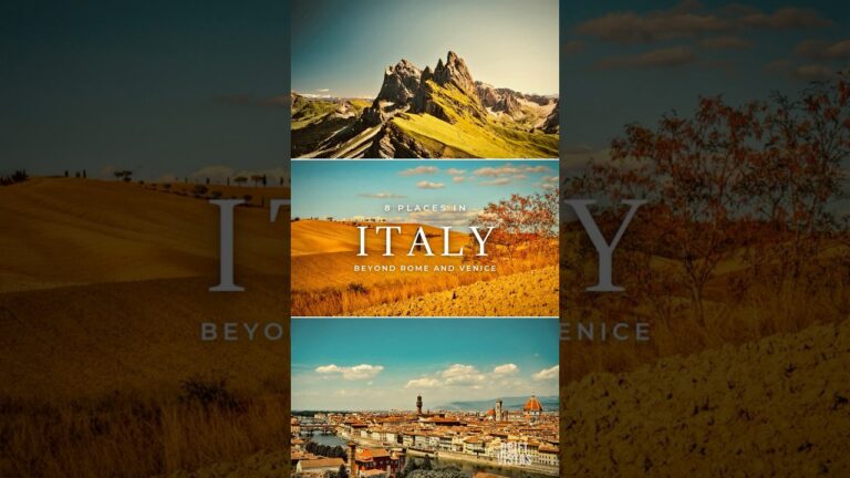 8 Places in Italy That Aren’t Rome or Venice #shorts