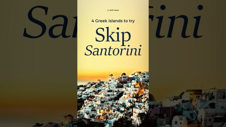 Skip Santorini: 4 Greek Islands to Go to Instead #shorts