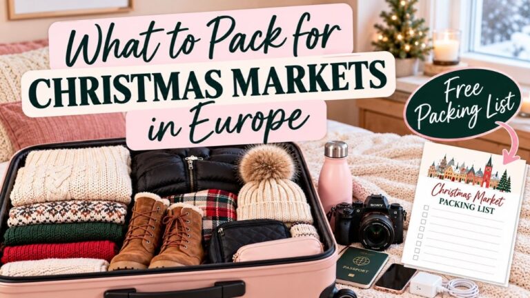 What to Pack for Christmas Markets in Europe | What I Actually Bring + FREE Packing List