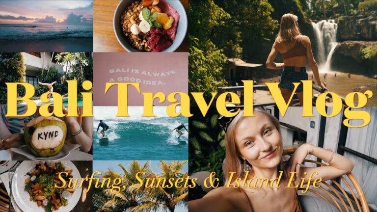 BALI TRAVEL VLOG – Dream Trip – Canggu Surfing – Ubud Waterfalls – Uluwatu Sunsets – Island Life!